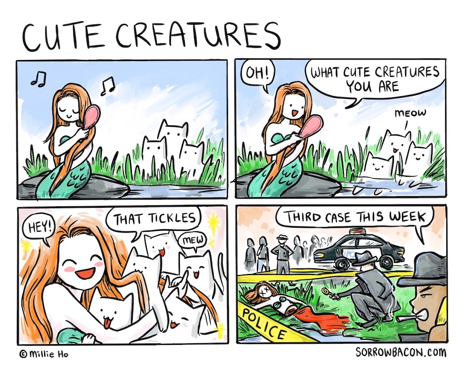 Cute Creatures, a sorrowbacon comic by Millie Ho