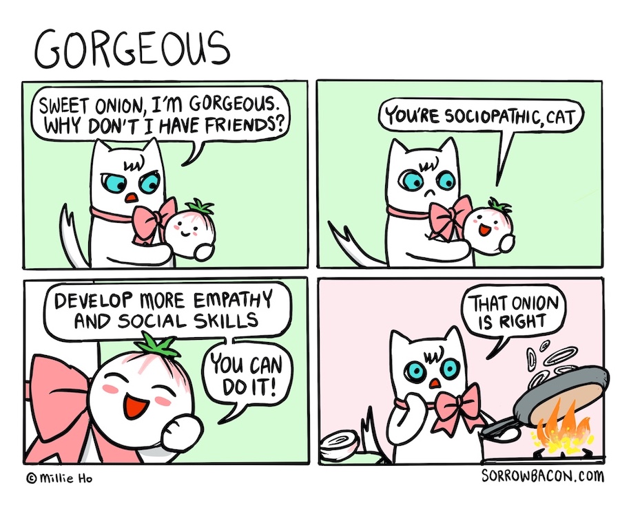Gorgeous, a sorrowbacon comic by Millie Ho