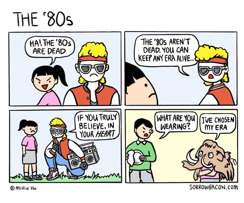 The 80s, a sorrowbacon comic by Millie Ho